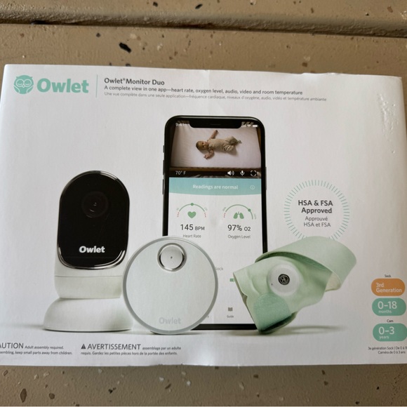 Owlet Monitor Duo - White - Picture 1 of 4